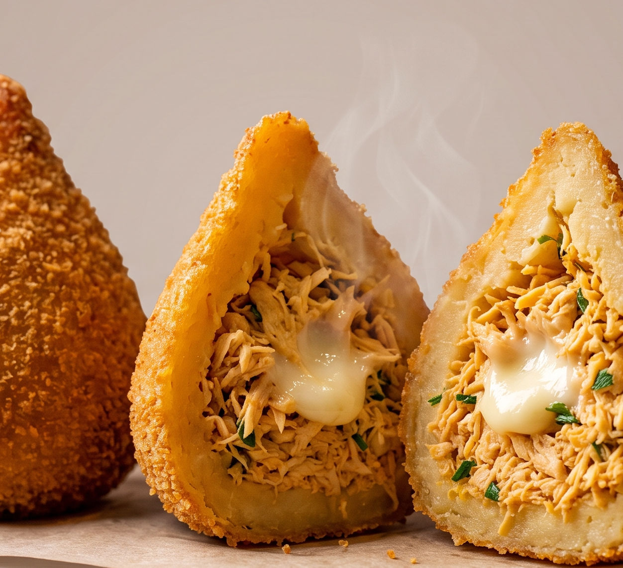 Coxinha de frango com Catupiry